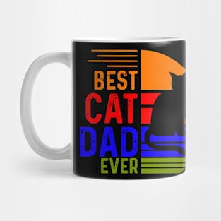 Vintage Best Cat Dad Ever Mug